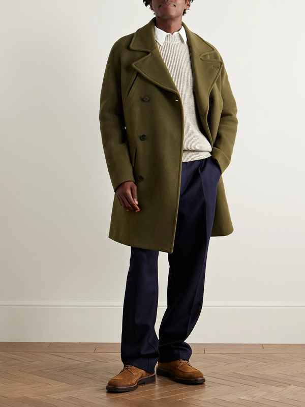 S.n.s. Herning - Fender Merino Wool Sweater - Men - Neutrals - S 