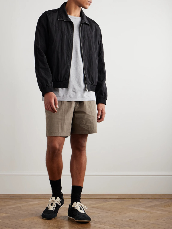 Ssam - Wide-leg Shell Shorts - Men - Brown - L 