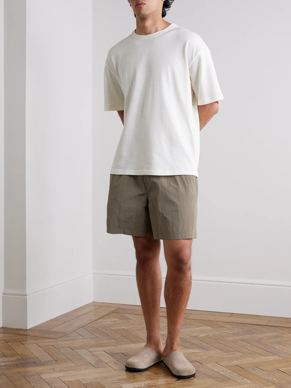  Ssam - Wide-leg Shell Shorts - Men - Green - M 