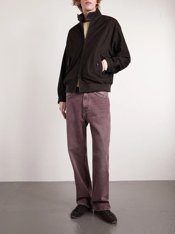  Ssstein - Nubuck Bomber Jacket - Men - Brown - S 