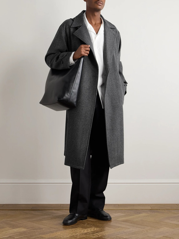 Stòffa - Asymmetric Wool Coat - Men - Gray - It 54 