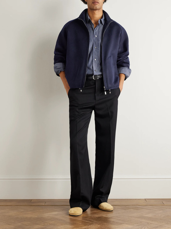  Stòffa - Cashmere Blouson Jacket - Men - Blue - It 48 