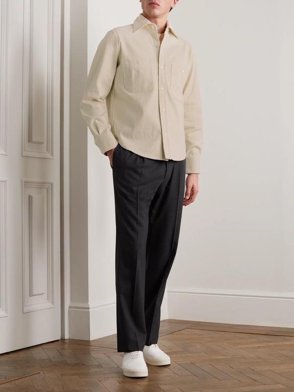  Stòffa - Cotton-twill Overshirt - Men - Neutrals - It 54 