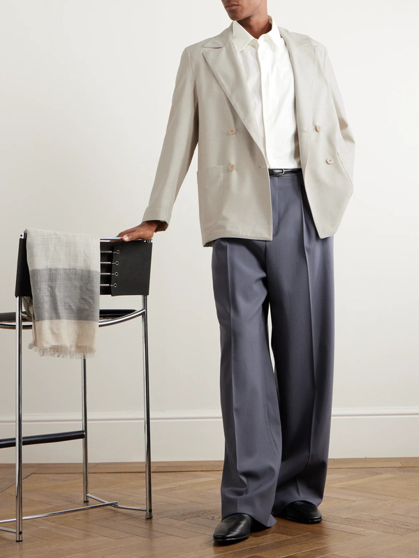  Stòffa - Double-breasted Wool Blazer - Men - Neutrals - It 48 
