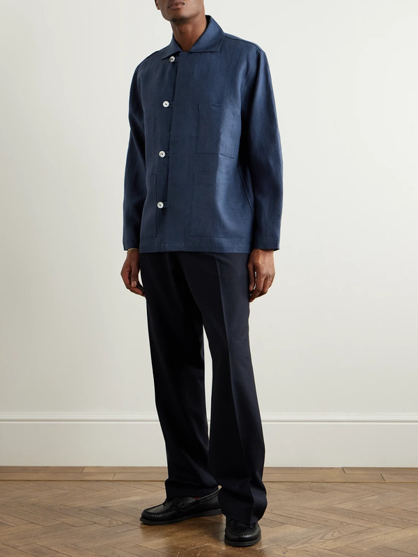  Stòffa - Linen-twill Jacket - Men - Blue - It 46 
