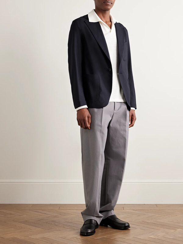  Stòffa - Unstructured Wool Suit Jacket - Men - Blue - It 48 