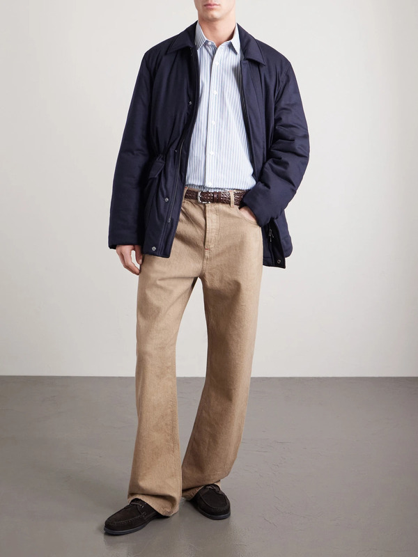  Sunspel - Padded Wool-blend Field Jacket - Men - Blue - S 