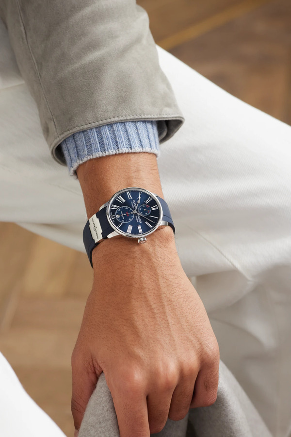  Ulysse Nardin - Marine Torpilleur Automatic 42mm Stainless Steel And Rubber Watch, Ref. No. 1183-310-3/43 - Men - Blue 