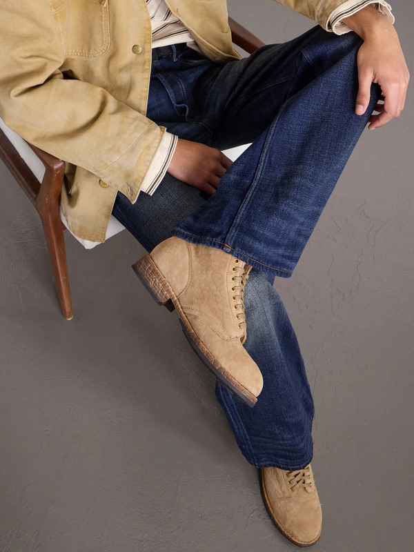  Visvim - Brigadier Folk Suede Lace-up Boots - Men - Neutrals - Us 9 