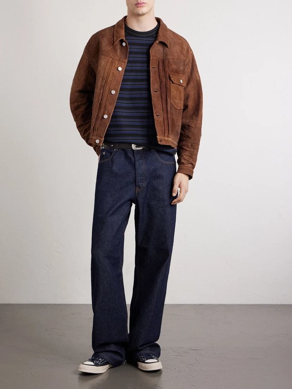  Visvim - 102x Cropped Leather Jacket - Men - Brown - 4 