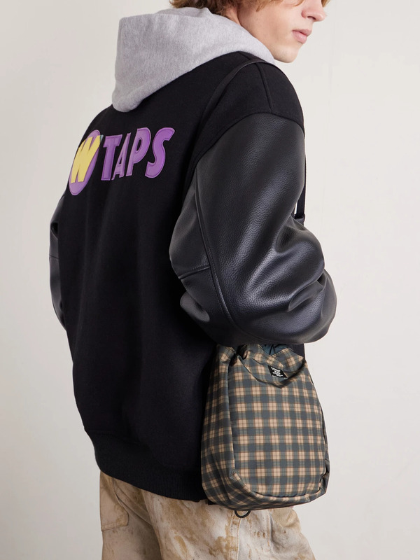  Wtaps - Checked Shell Messenger Bag - Men - Blue 