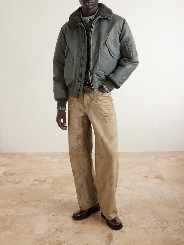  Wtaps - Padded Fleece-trimmed Shell Jacket - Men - Green - S 