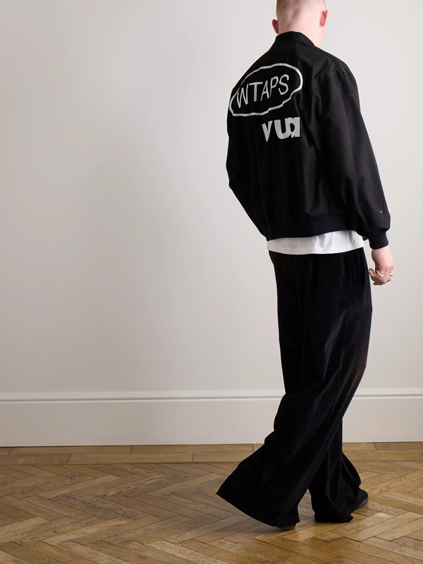  Wtaps - Reversible Logo-embroidered Twill Bomber Jacket - Men - Black - M 