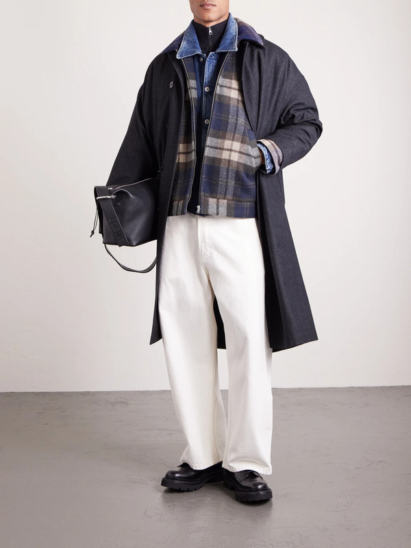  Wtaps - Wrecker Padded Checked Melton Wool-blend Jacket - Men - Blue - Xl 