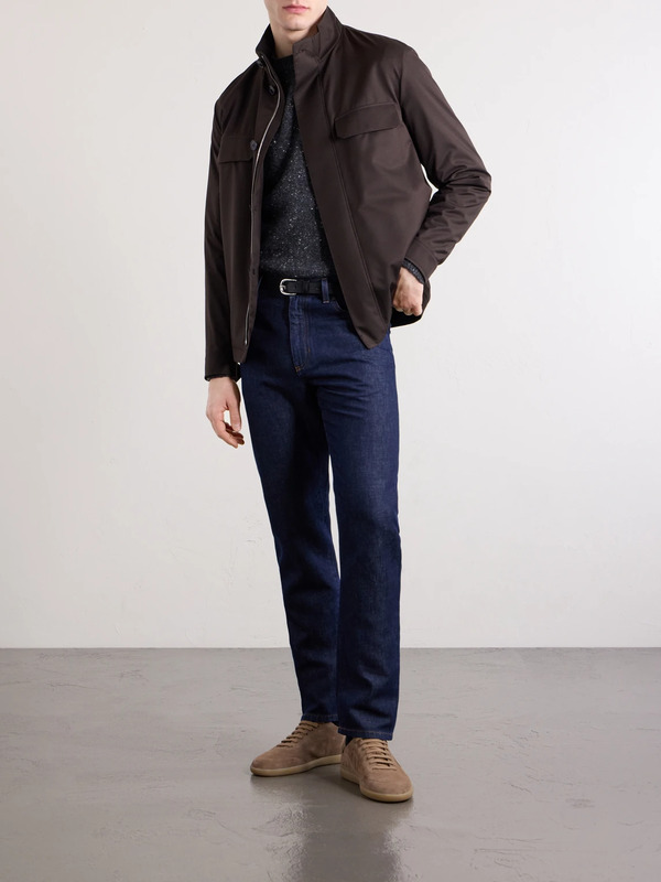  Zegna - Shell Jacket - Men - Brown - It 46 