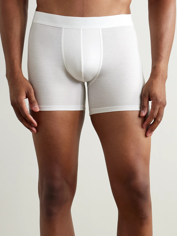  Zimmerli - Pureness Stretch-micro Modal Boxer Briefs - Men - White - S 