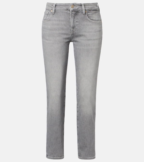  7 For All Mankind 7 For All Mankind Calie Cropped Straight Jeans 