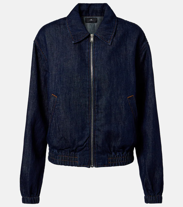  7 For All Mankind 7 For All Mankind Denim Bomber Jacket 
