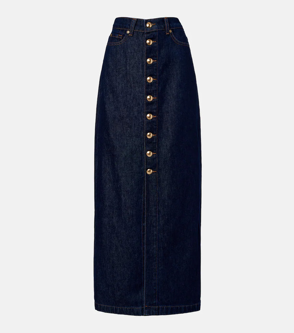  7 For All Mankind 7 For All Mankind Denim Maxi Skirt 