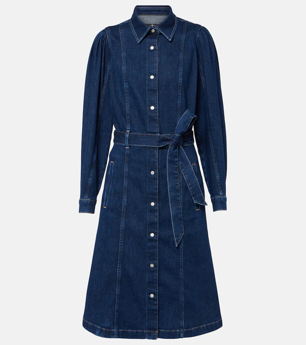  7 For All Mankind 7 For All Mankind Denim Midi Dress 