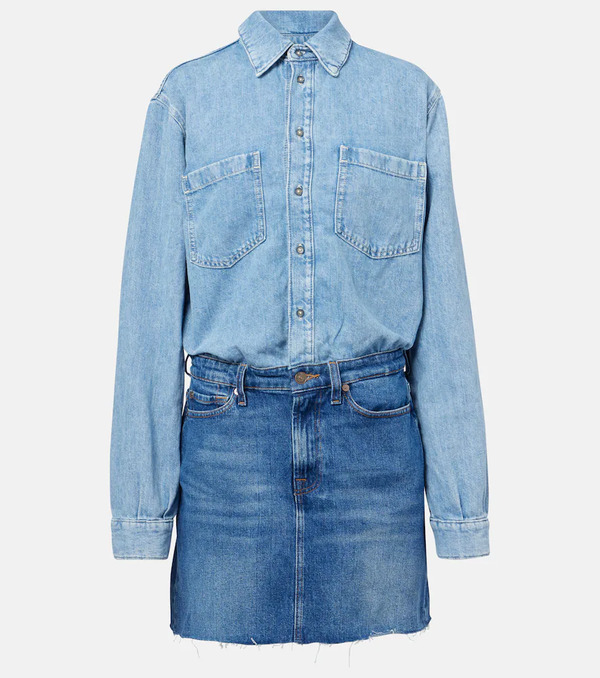  7 For All Mankind 7 For All Mankind Denim Minidress 