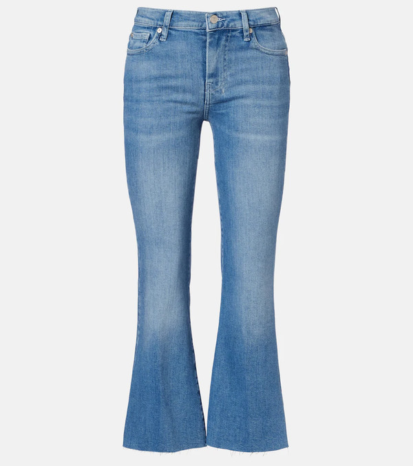  7 For All Mankind 7 For All Mankind Dojo Cropped Flared Jeans 