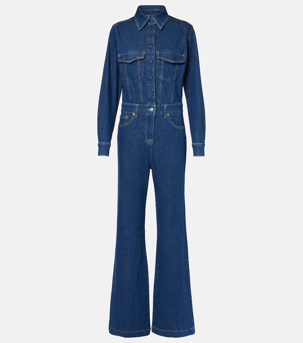  7 For All Mankind 7 For All Mankind Flared Denim Jumpsuit 
