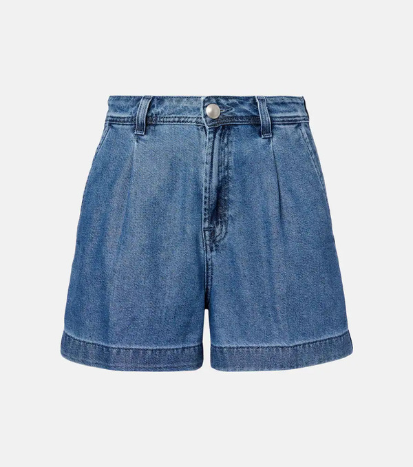  7 For All Mankind 7 For All Mankind Hilo Pleated Denim Shorts 