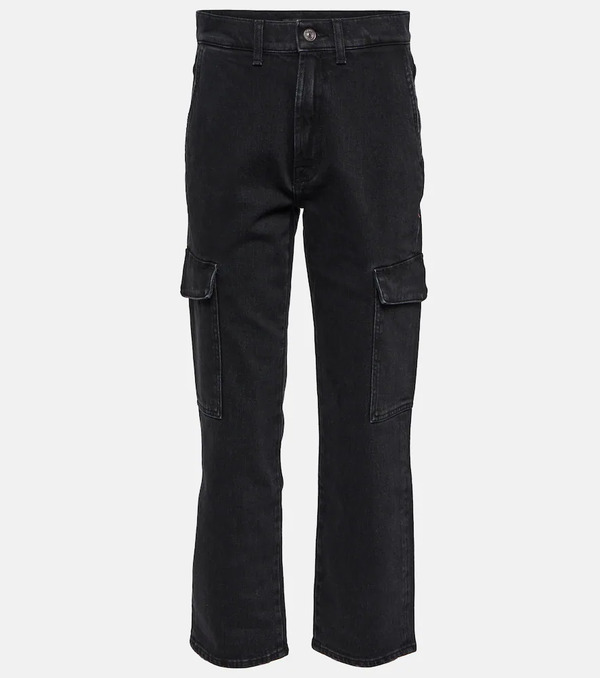  7 For All Mankind 7 For All Mankind Logan Cargo Cropped Straight Jeans 