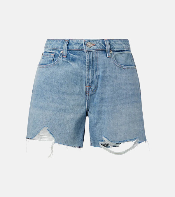  7 For All Mankind 7 For All Mankind Monroe Distressed Denim Shorts 