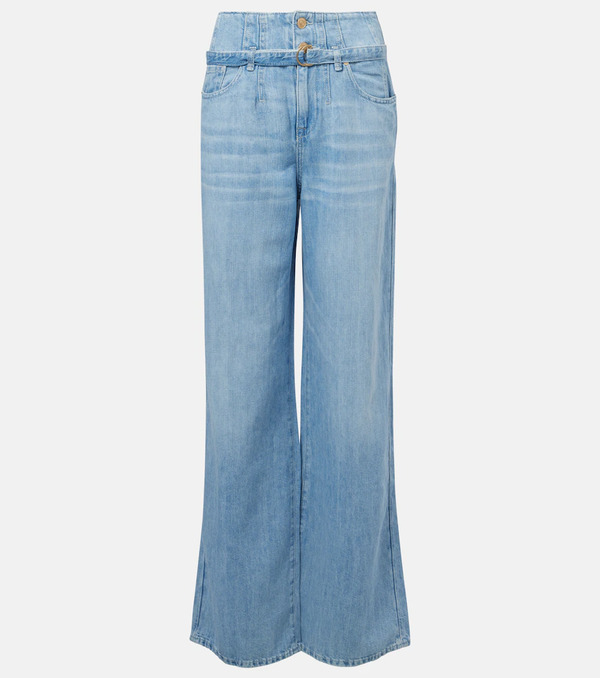 7 For All Mankind 7 For All Mankind Phoenix Belted High-rise Wide-leg Jeans 