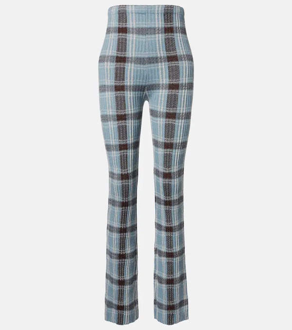  Acne Studios Acne Studios Checked Wool-blend Slim Pants 