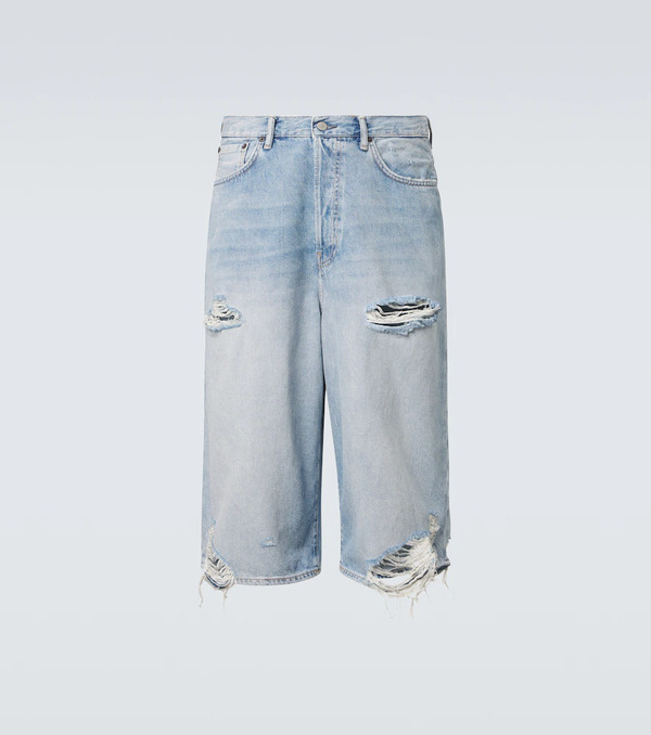  Acne Studios Acne Studios Distressed Denim Bermuda Shorts 