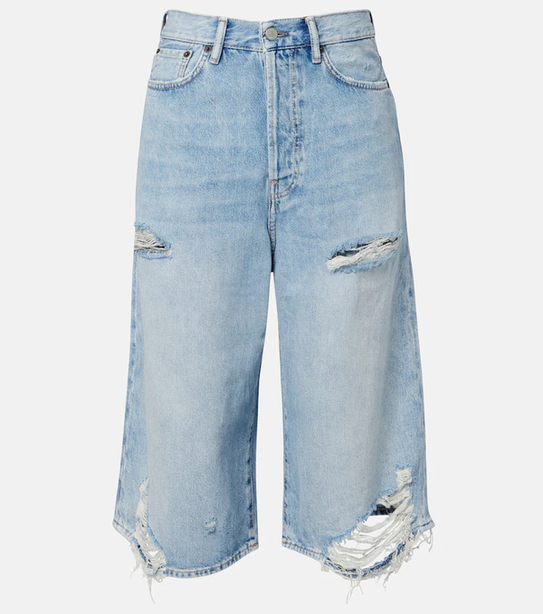  Acne Studios Acne Studios Distressed Denim Bermuda Shorts 