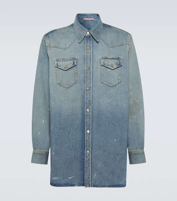  Acne Studios Acne Studios Distressed Denim Shirt 