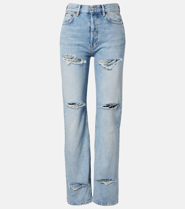  Acne Studios Acne Studios Distressed Straight Jeans 