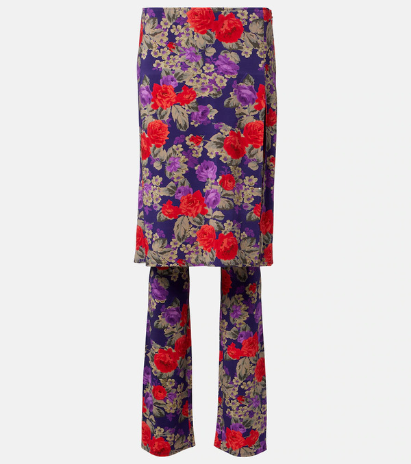  Acne Studios Acne Studios Intessa Floral Midi Skirt 