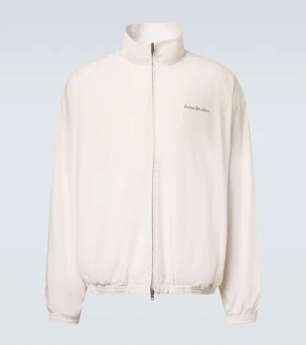  Acne Studios Acne Studios Logo Cotton Poplin Bomber Jacket 