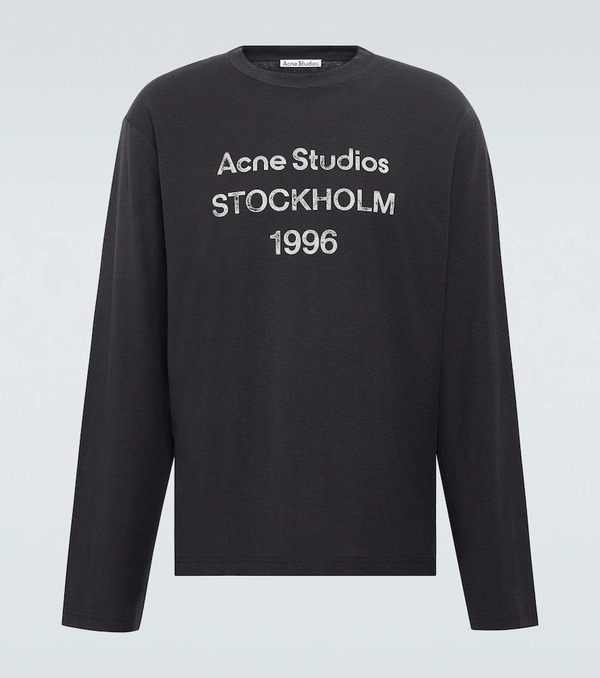  Acne Studios Acne Studios Logo Distressed Jersey T-shirt 
