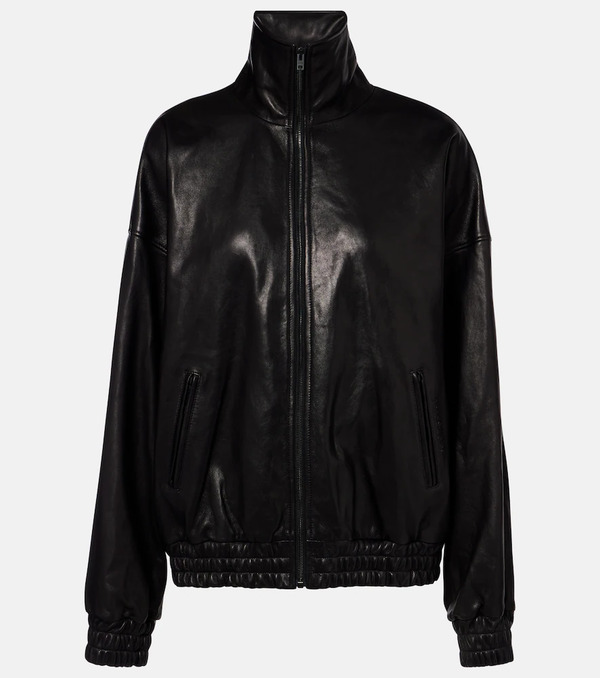  Acne Studios Acne Studios Logo Leather Jacket 