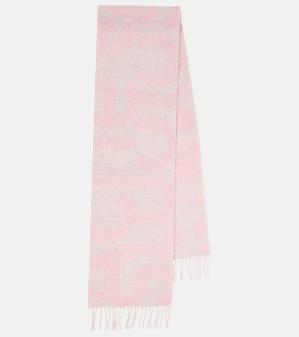  Acne Studios Acne Studios Logo Wool-blend Scarf 