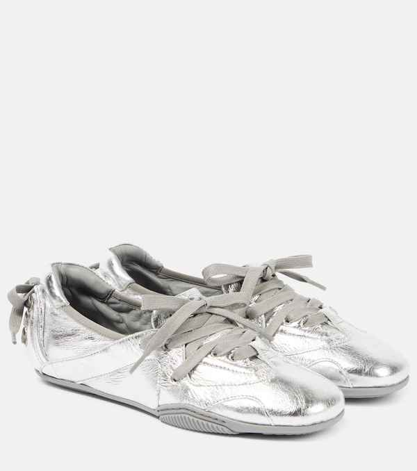  Acne Studios Acne Studios Metallic Leather Flats 