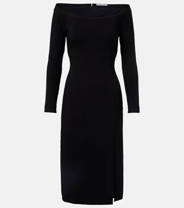  Acne Studios Acne Studios Off-shoulder Midi Dress 