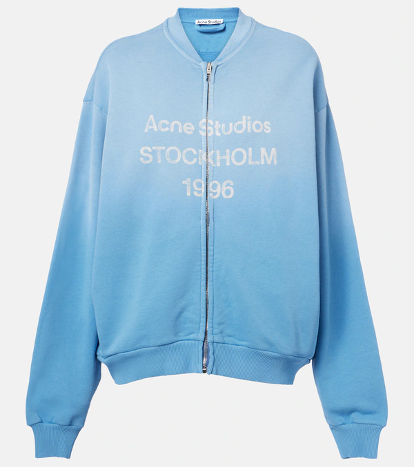  Acne Studios Acne Studios Oversized Cotton-blend Zip-up Sweatshirt 