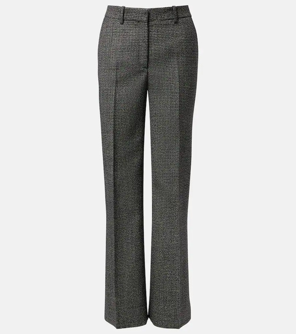  Acne Studios Acne Studios Pekko Houndstooth Wool Wide-leg Pants 