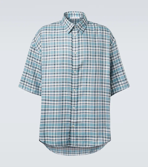  Acne Studios Acne Studios Plaid Oversized Flannel Shirt 