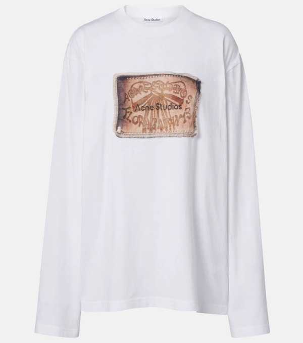  Acne Studios Acne Studios Printed Cotton Jersey Top 