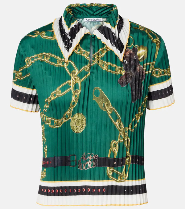  Acne Studios Acne Studios Printed Pleated Top 