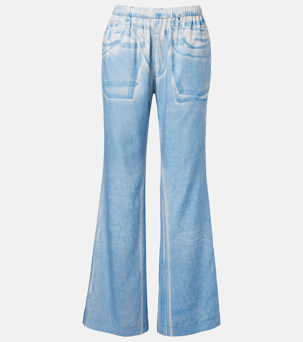  Acne Studios Acne Studios Printed Wide-leg Pants 