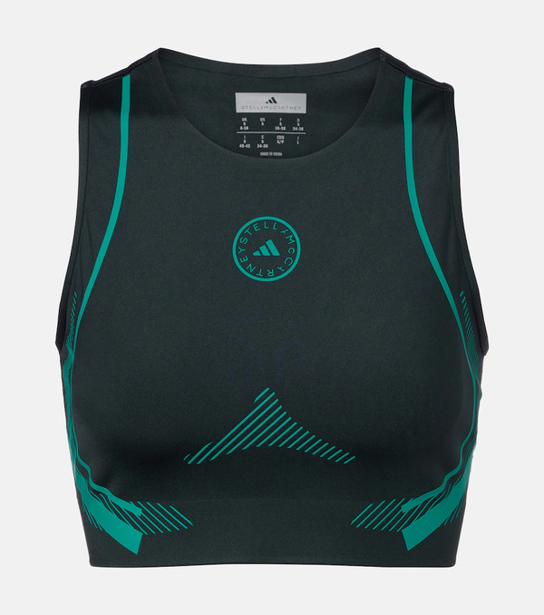  Adidas By Stella Mccartney Adidas By Stella Mccartney Logo Crop Top 